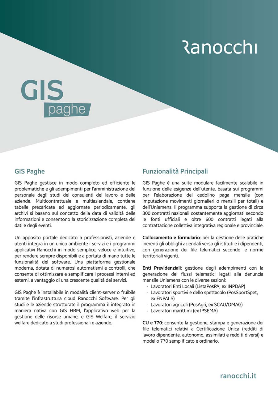 GIS Paghe (Scheda A4)